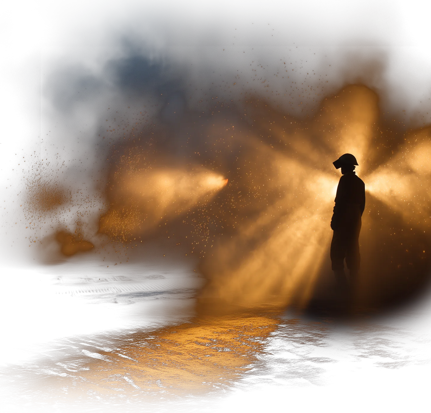 Giesser Im Gegenlicht Anschnitt